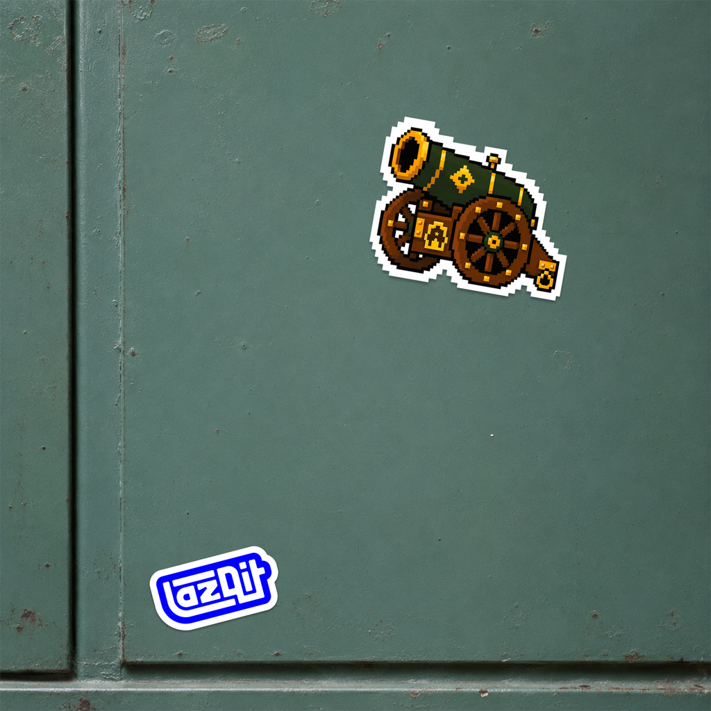 Cannon Sticker mockup