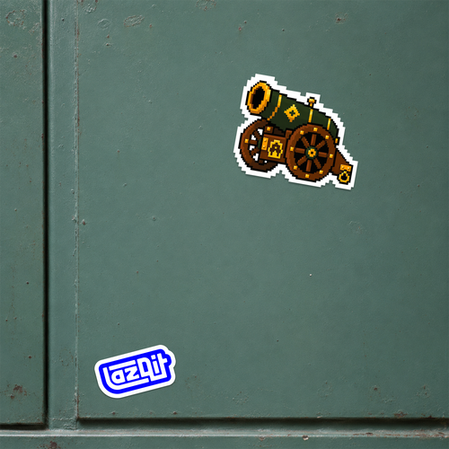 Cannon Sticker mockup