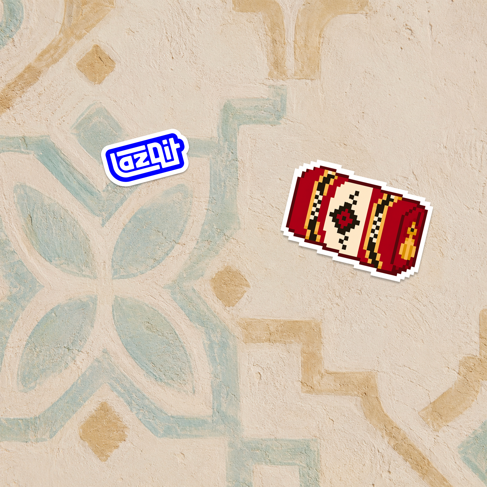 Majlis Cushion Sticker mockup