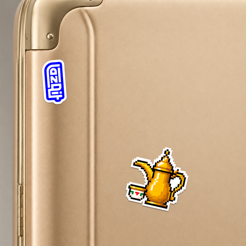 Dallah Sticker mockup