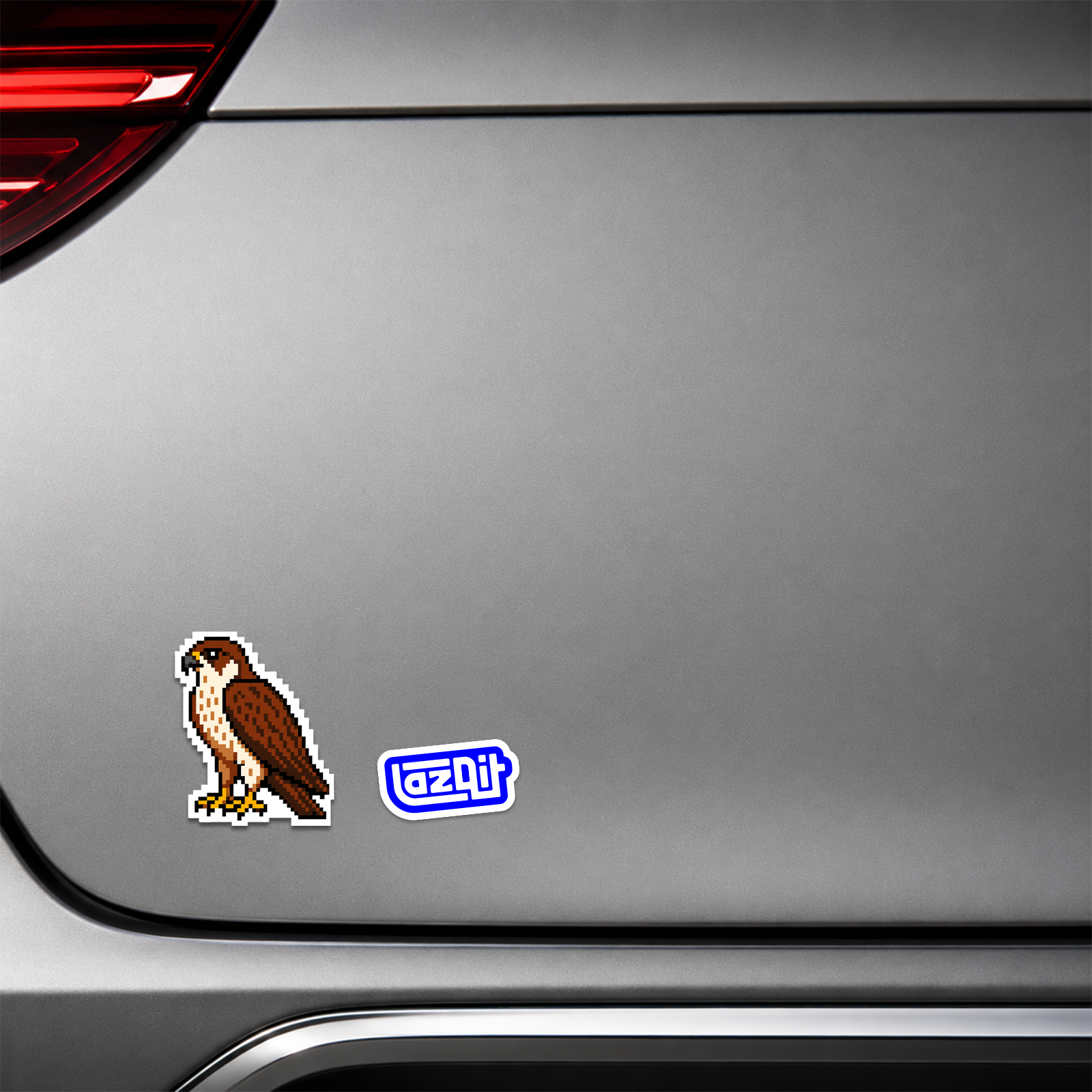 Falcon Sticker mockup