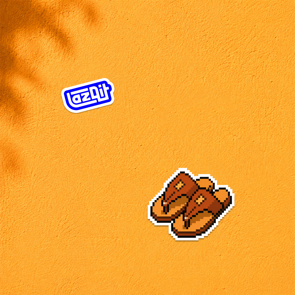 Sandals Sticker mockup