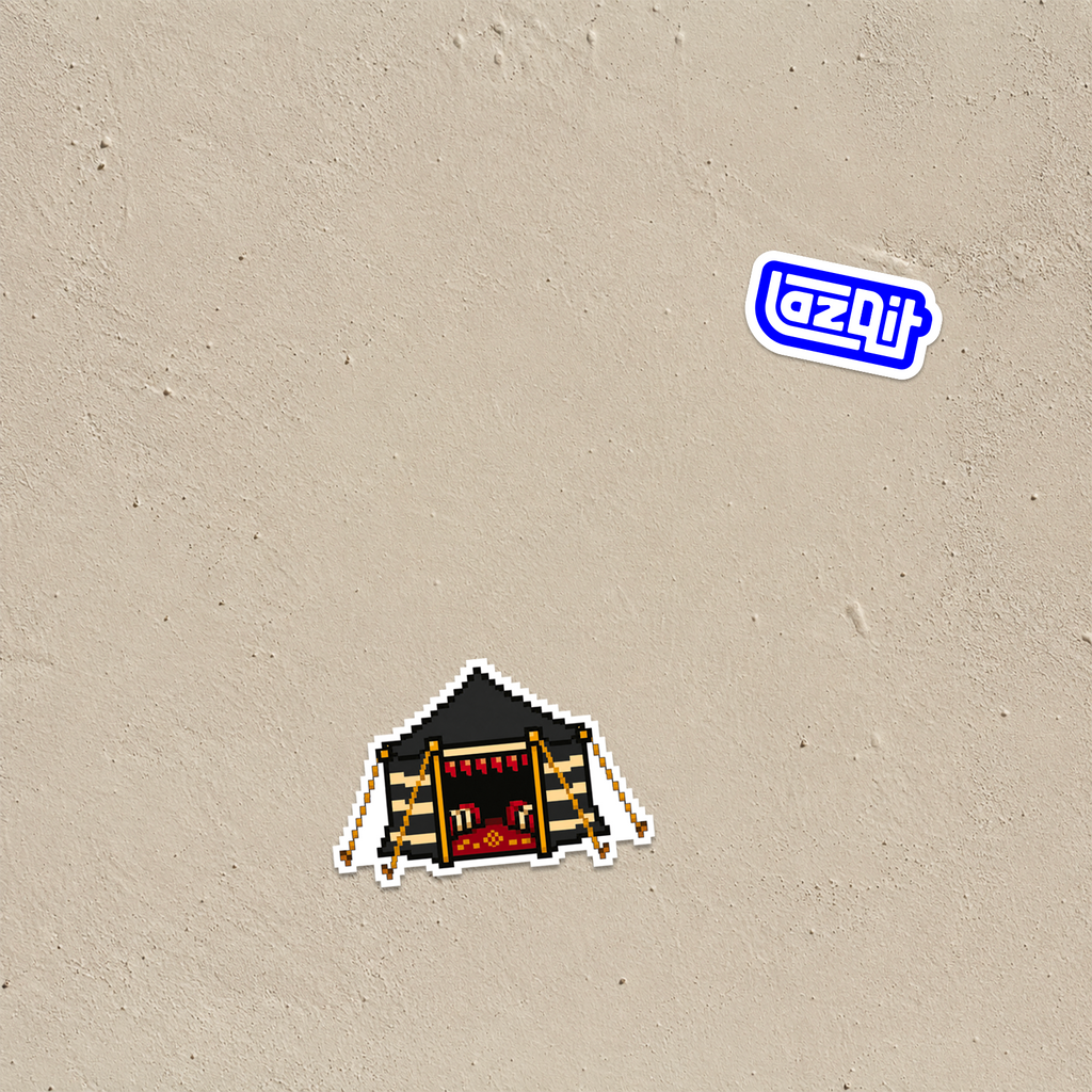 Tent Sticker mockup